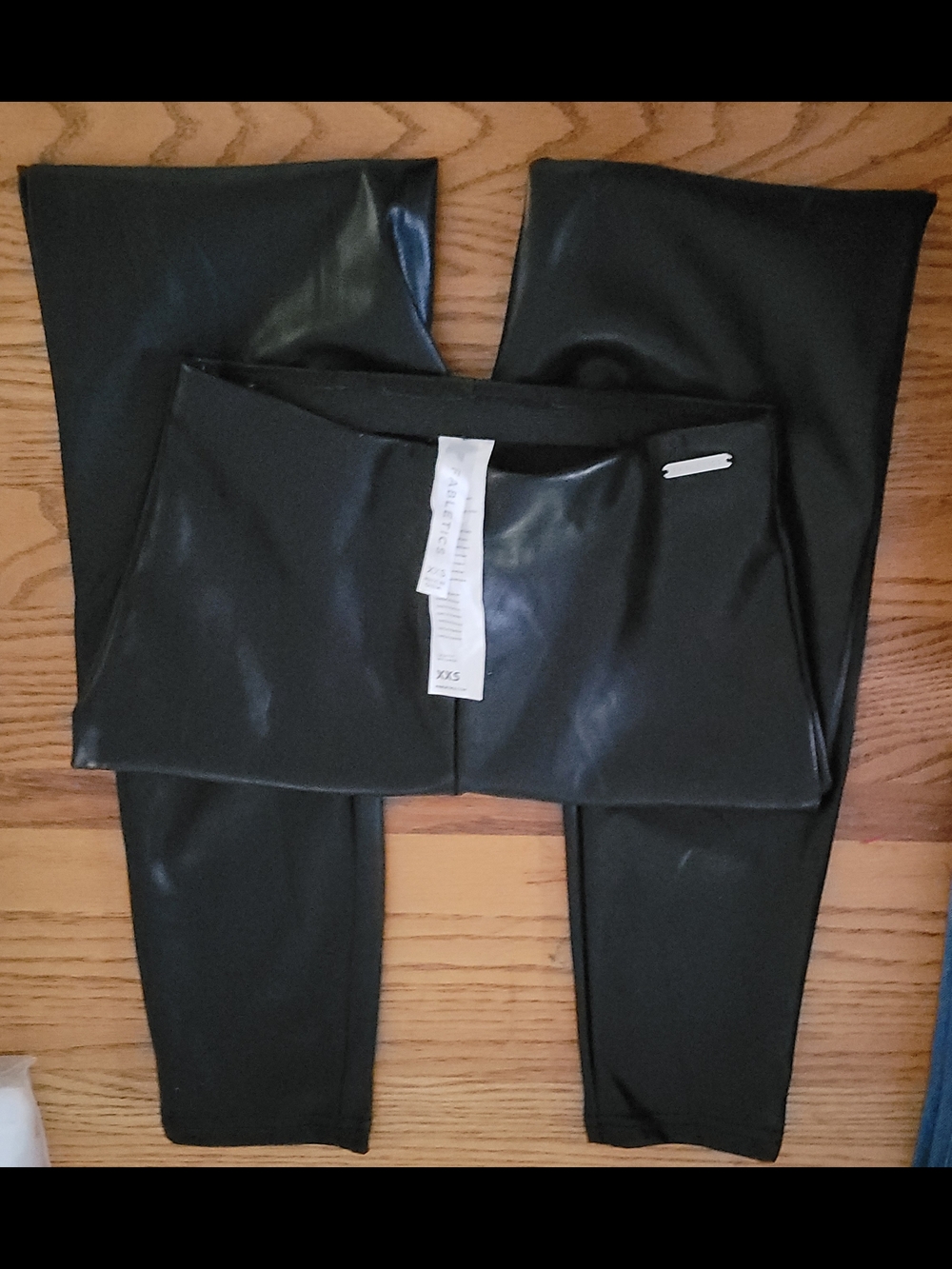 Fabletics Black Faux Leather Leggings